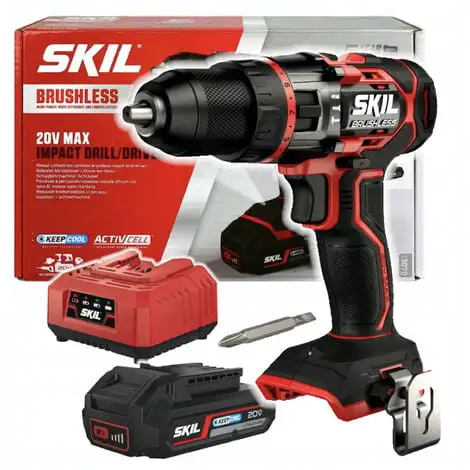 SKIL 3070 AA Perceuse à Percussion Sans Fil Brushless 20V 1 SKIL 3070 AA Perceuse à Percussion Sans Fil Brushless 20V
