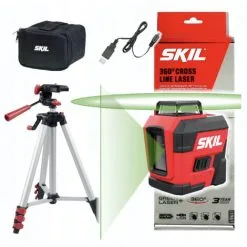 SKIL 1961 DA Laser Croix Sur 360° Vert Trépied