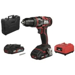 SKIL 3070 HC Perceuse à Percussion Sans Fil « Brushless » 20V (2x2.0Ah Coffret De Transport)