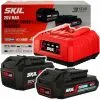 Batteries SKIL (« 20V Max » (18V) 2.0 Et 4.0 Ah Lithium-Ion Avec Technologie « Keep Cool™ ») Et Chargeur